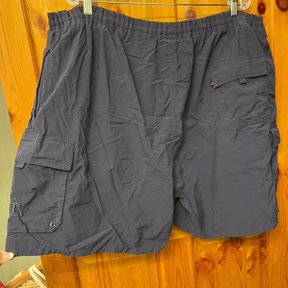 NAVY BLUE (looks grey in pic) 3X swimming shorts 100% nylon - Picture 3 of 3